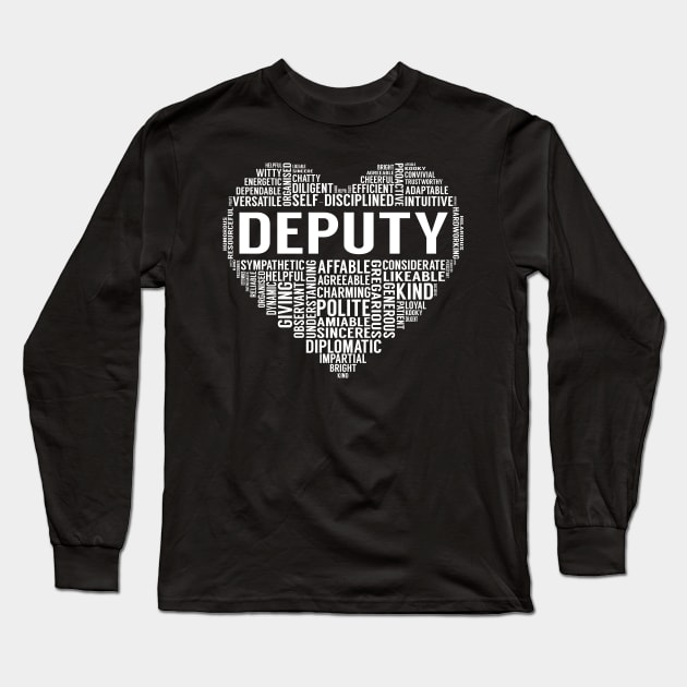 Deputy Heart Long Sleeve T-Shirt by LotusTee